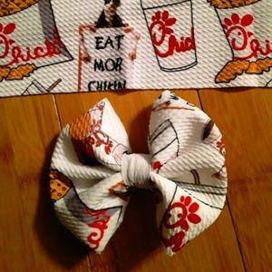Chick-fil-a hair bow